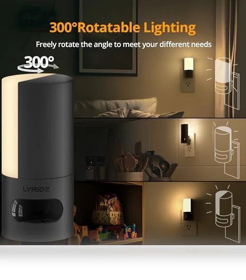 Plug-in LED Rotatable Night Light with Motion Sensor — Night Lights, Lyridz