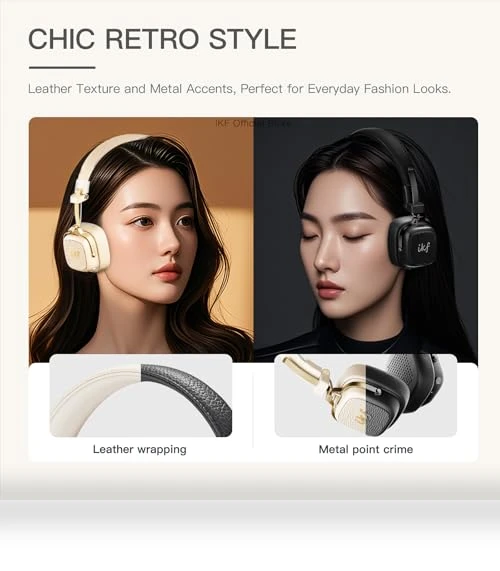 Retro Classic Wireless Bluetooth On-Ear Headphones — In-Ear Headphones, iKF