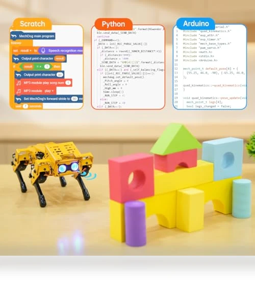 Robot Dog Kit for Arduino Scratch Python — Robotic Enhancements, Hiwonder