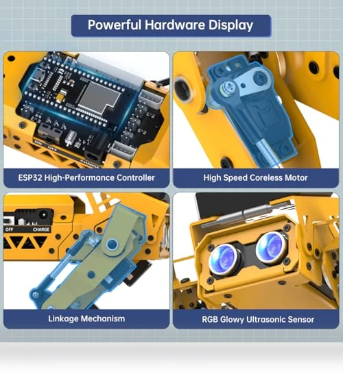 Robot Dog Kit for Arduino Scratch Python — Robotic Enhancements, Hiwonder