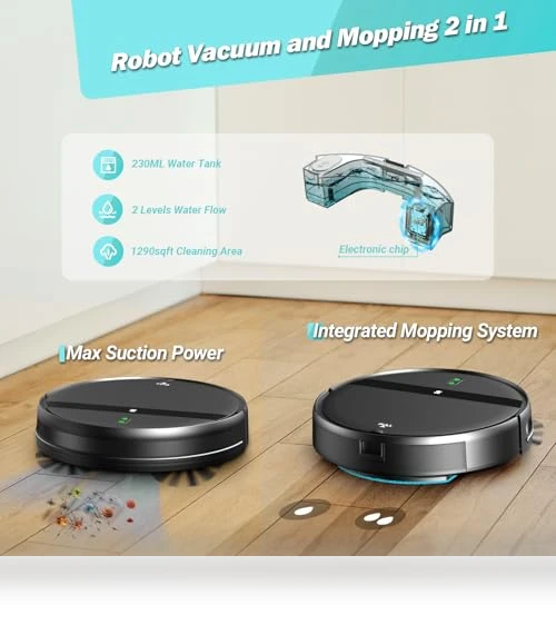 Robot Vacuum and Mop Combo for Pet Hair — Smart Cleaning Robots, Kilgone