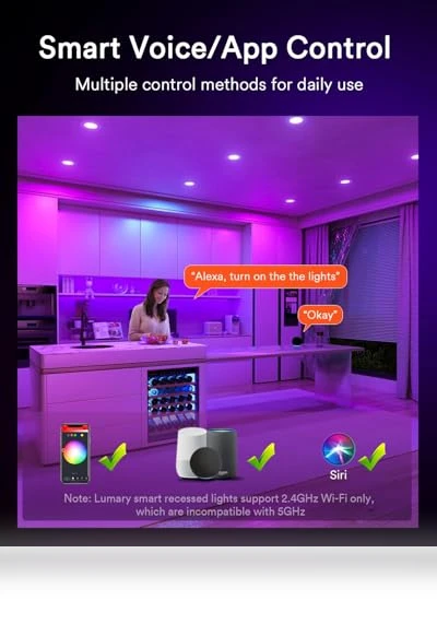 Smart LED Recessed Light — LED, Lumary
