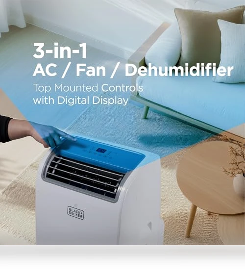 Smart Portable Air Conditioner — Portable, BLACK+DECKER