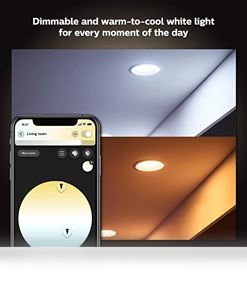 Smart Recessed LED Downlight - White Ambiance — Spotlights, Philips Hue