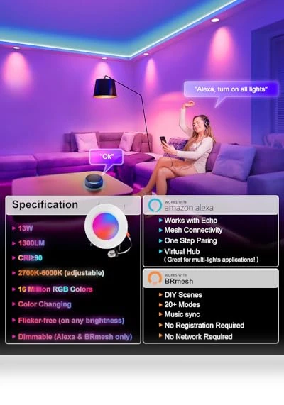Smart Recessed Lighting — LED, VARICART