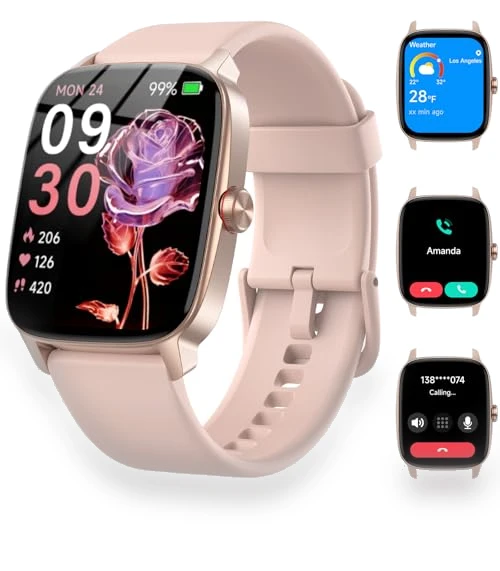 Smart Watch with Bluetooth Call & AI Voice — Smartwatches, KIBFLE