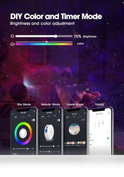 Starry Sky Projector — Night Lights, Voion