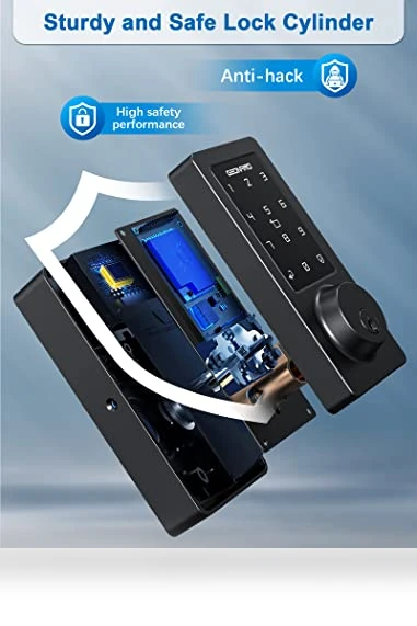 WiFi & Bluetooth Smart Lock with Keyless Entry — Smart Home Security, GEONFINO