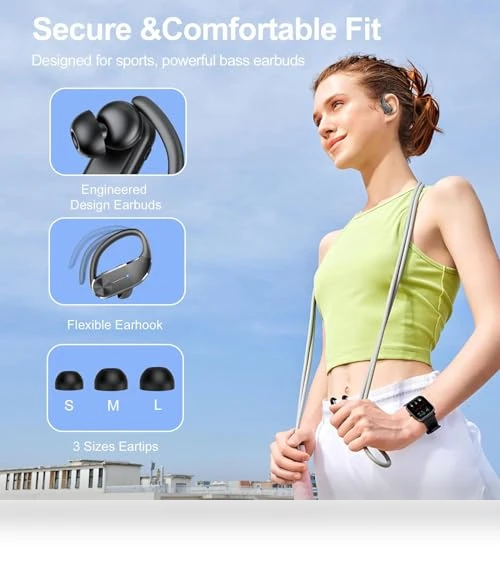 Wireless Bluetooth Earbuds — In-Ear Headphones, hadbleng