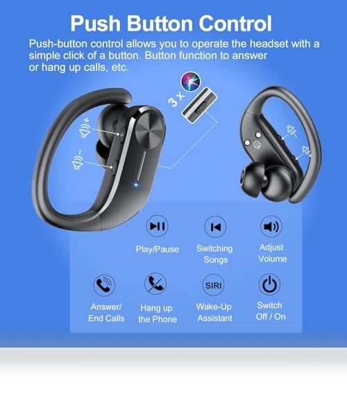 Wireless Bluetooth Earbuds — In-Ear Headphones, hadbleng