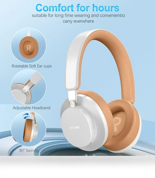 Wireless Over Ear Headphones with Active Noise Cancelling — Over-Ear Headphones, TSYUCXH