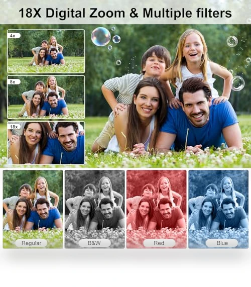4K 64MP Dual Screens Digital Camera — Compact Digital Cameras, QUOLODOO