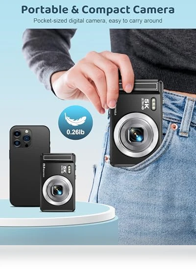 5K Digital Camera — Compact Digital Cameras, Ruwaqart