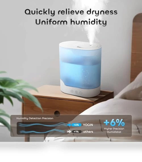 Air Humidifier & Essential Oil Diffuser — Air Moisturizers, YOGIN