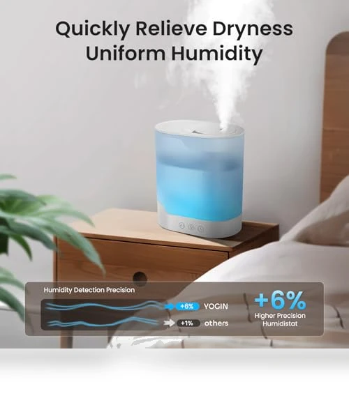 Air Humidifier & Essential Oil Diffuser — Air Moisturizers, YOGIN