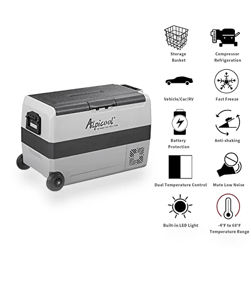 Dual Temperature Control 12 Volt Refrigerator — Coolers & Fridges, Alpicool