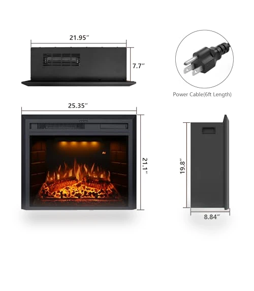 Electric Fireplace Insert — Electric Heating Solutions, Valuxhome