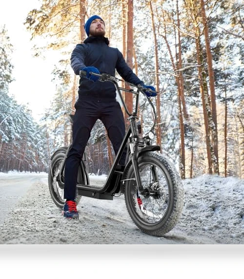 Foldable Electric Scooter with Seat — Push Scooters, Caroma