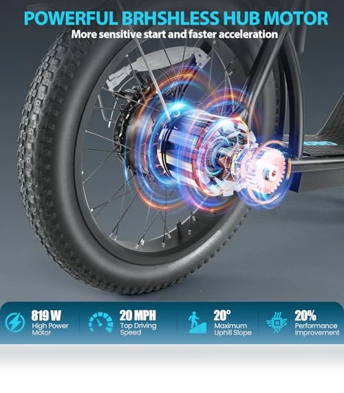 Foldable Electric Scooter with Seat — Push Scooters, Caroma