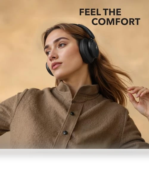 Hybrid Active Noise Cancelling Headphones — Over-Ear Headphones, Anker