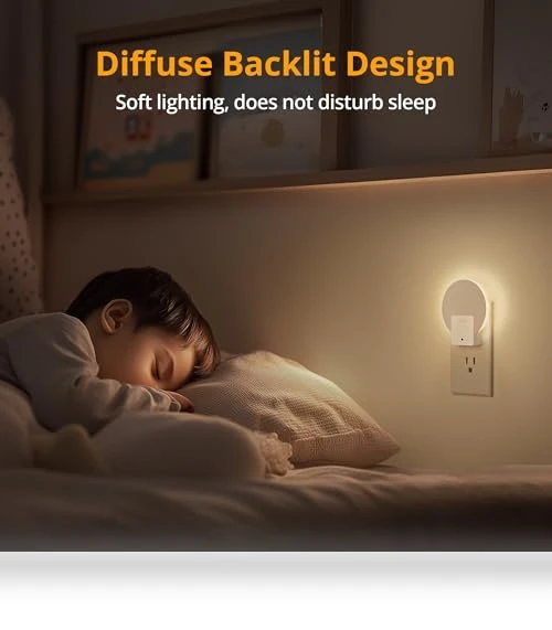 LED Backlit Night Light with Auto Dusk to Dawn Sensor — Night Lights, Lyridz