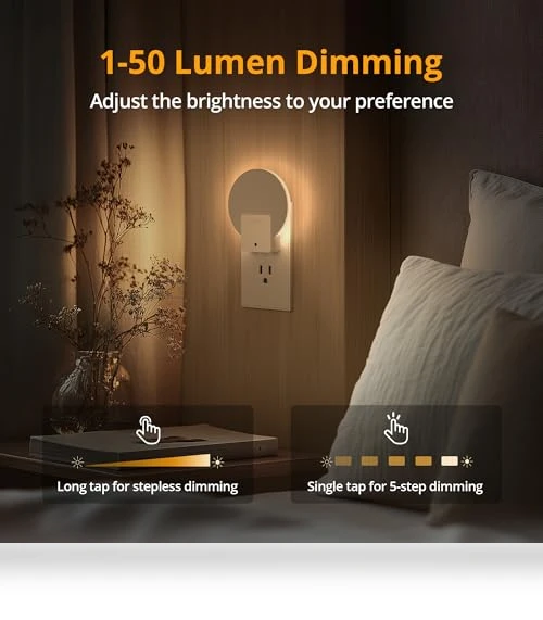 LED Backlit Night Light with Auto Dusk to Dawn Sensor — Night Lights, Lyridz