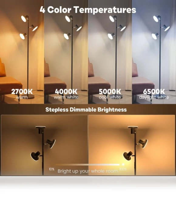 LED Tree Floor Lamp — Standing Lights, SIBRILLE