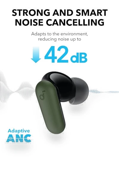 Noise Cancelling Earbuds — In-Ear Headphones, Anker