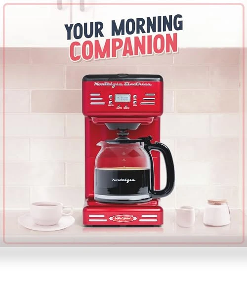 Retro 12-Cup Programmable Coffee Maker — Coffee Makers, Nostalgia