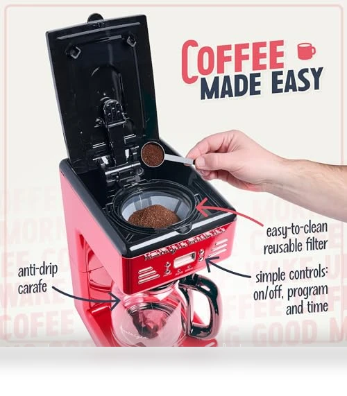 Retro 12-Cup Programmable Coffee Maker — Coffee Makers, Nostalgia