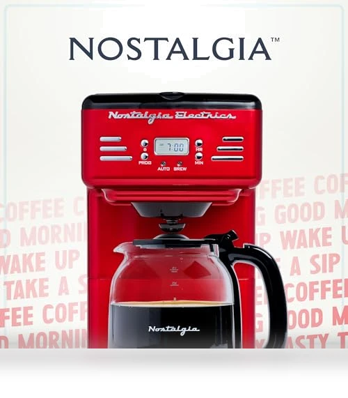 Retro 12-Cup Programmable Coffee Maker — Coffee Makers, Nostalgia