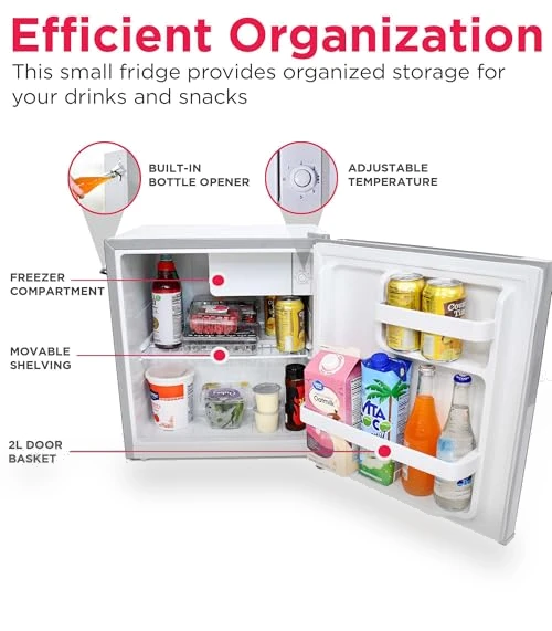 Retro Compact Fridge with Chiller — Mini Fridges, Frigidaire