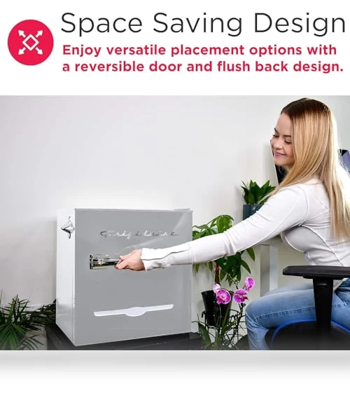 Retro Compact Fridge with Chiller — Mini Fridges, Frigidaire