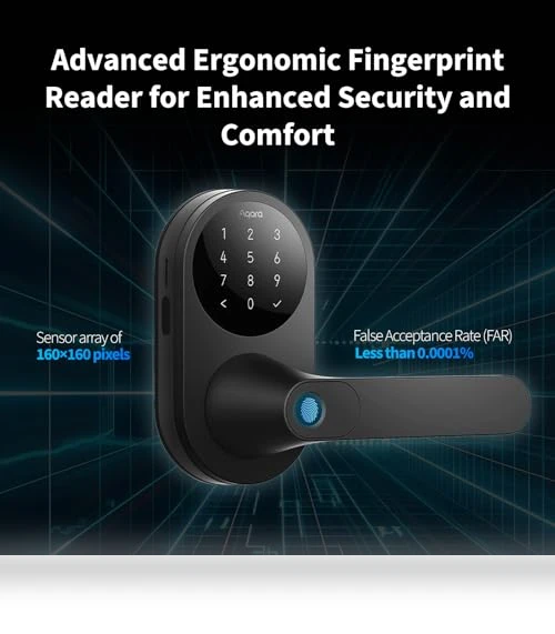 Smart Lock with Fingerprint Keyless Entry — Smart Home Security, Aqara