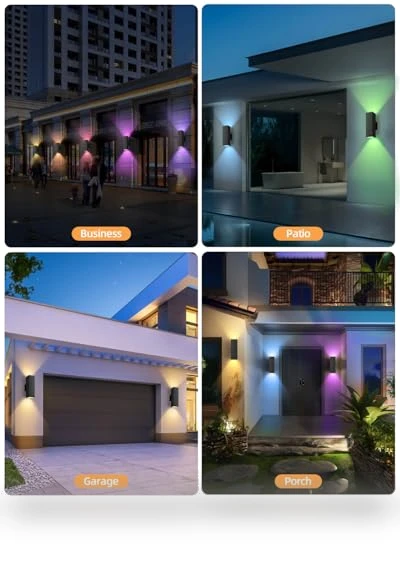 Smart Outdoor Wall Lights — Garden Illumination, KIZON