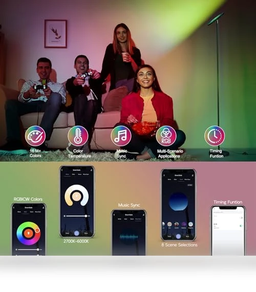 Smart RGB Floor Lamp — Standing Lights, SUNMORY