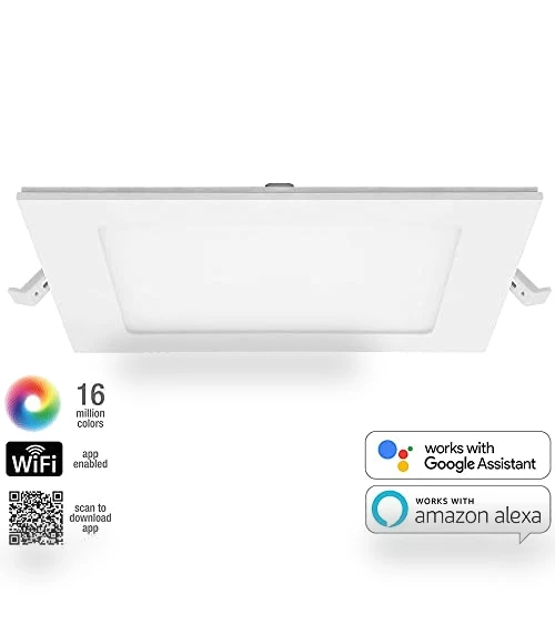 Smart WiFi Slim Square LED Downlight — LED, Maxxima