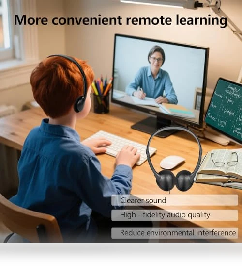 USB C Wired Headphones Bulk Pack for Classroom — In-Ear Headphones, CNSZSLZ