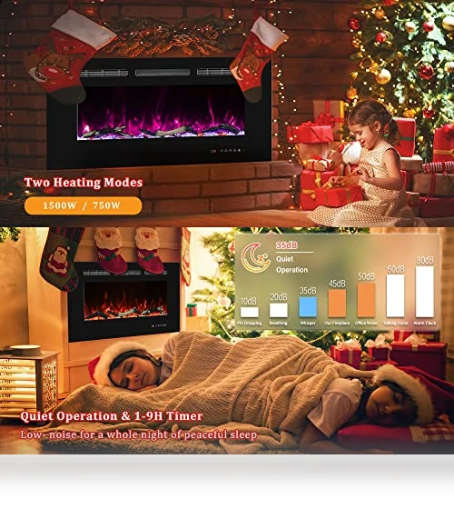 Wall Mounted Electric Fireplace — Electric Heating Solutions, Oxhark Flame