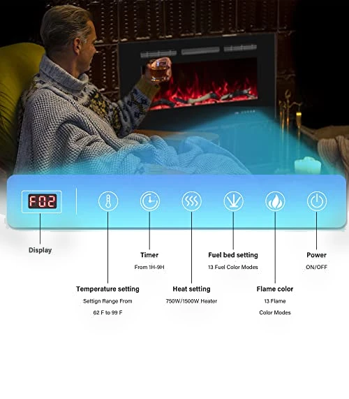 Wall Mounted Electric Fireplace — Electric Heating Solutions, Oxhark Flame