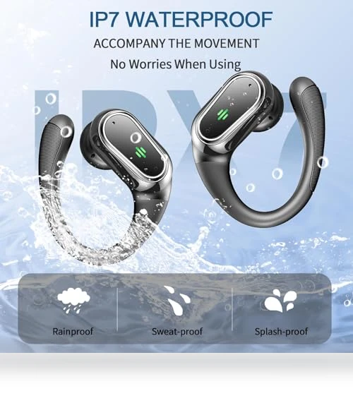 Wireless Earbuds with ENC Noise Canceling Mic — In-Ear Headphones, Rolosar