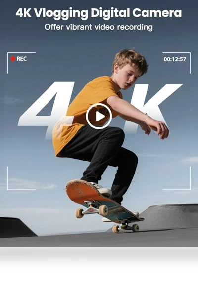4K Digital Camera with WiFi — Compact Digital Cameras, SIXTARY
