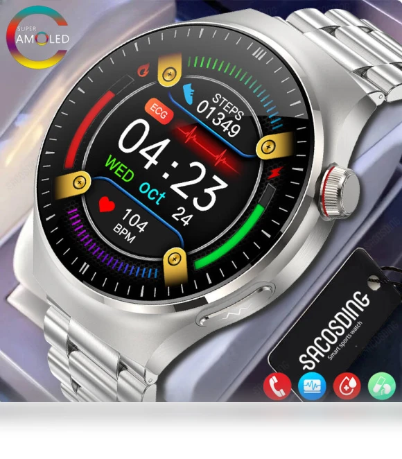 AMOLED Smartwatch for Men — Smartwatches, SACOSDING