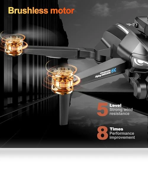 Brushless RC Drone with 4K Dual Camera — Drones, toylefun
