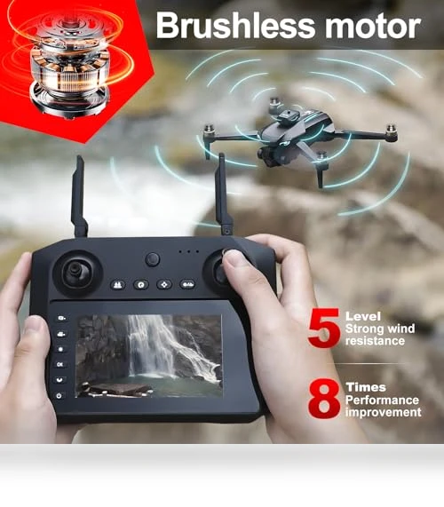 Brushless RC Drone with 4K Dual Camera — Drones, toylefun