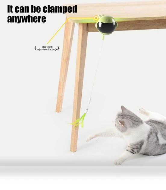 Electric Cat Toy with Feathers — Cat Playthings, fanweixi