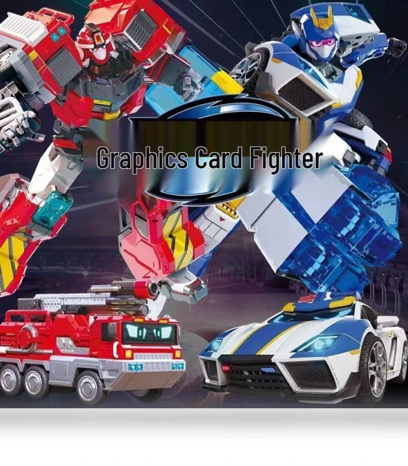 Electric Light Mecha Fighter: Transforming Robot Car Toy — Playsets, Super Go
