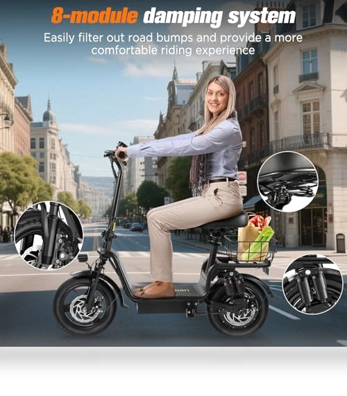 Electric Scooter with Seat — Electric Self-Balancing Scooters, INSDRGN