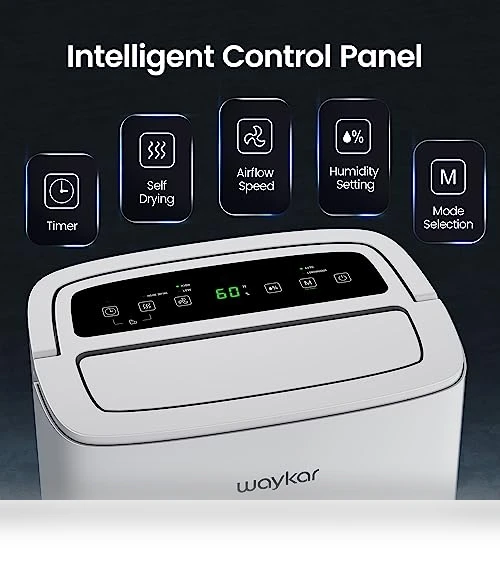 Energy Star Home Dehumidifier — Air Moisture Control, Waykar