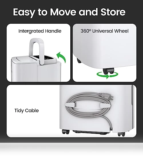 Energy Star Home Dehumidifier — Air Moisture Control, Waykar